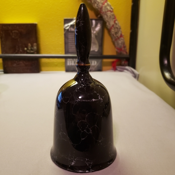 Vtg Black Marble Cameo Collection Bellmawr Bell - Picture 5 of 11
